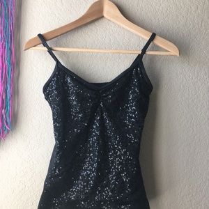 Weissman Costume blacks sequin tank